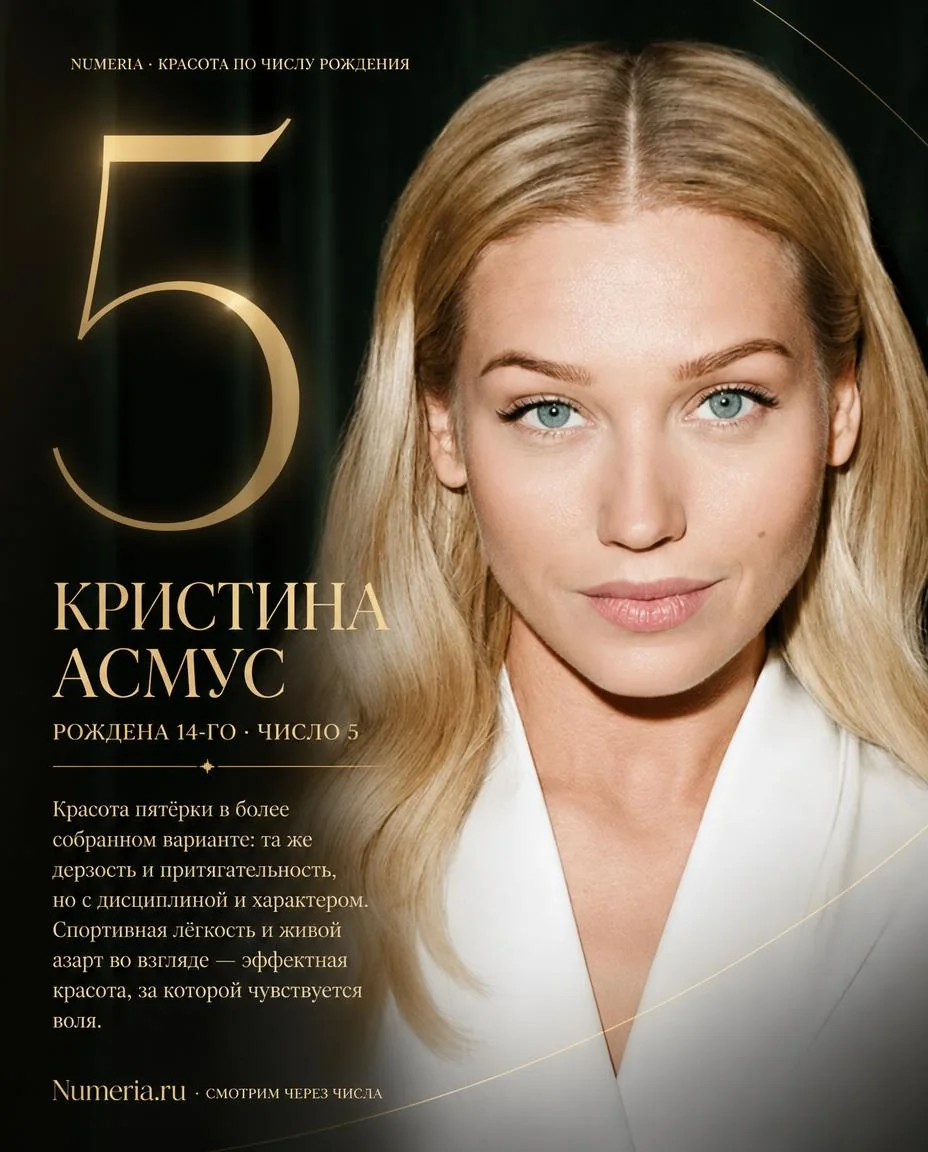 Кристина Асмус — красота числа 5