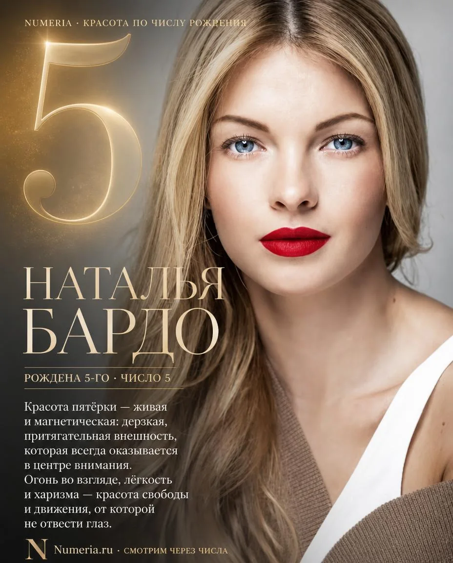 Наталья Бардо — красота числа 5
