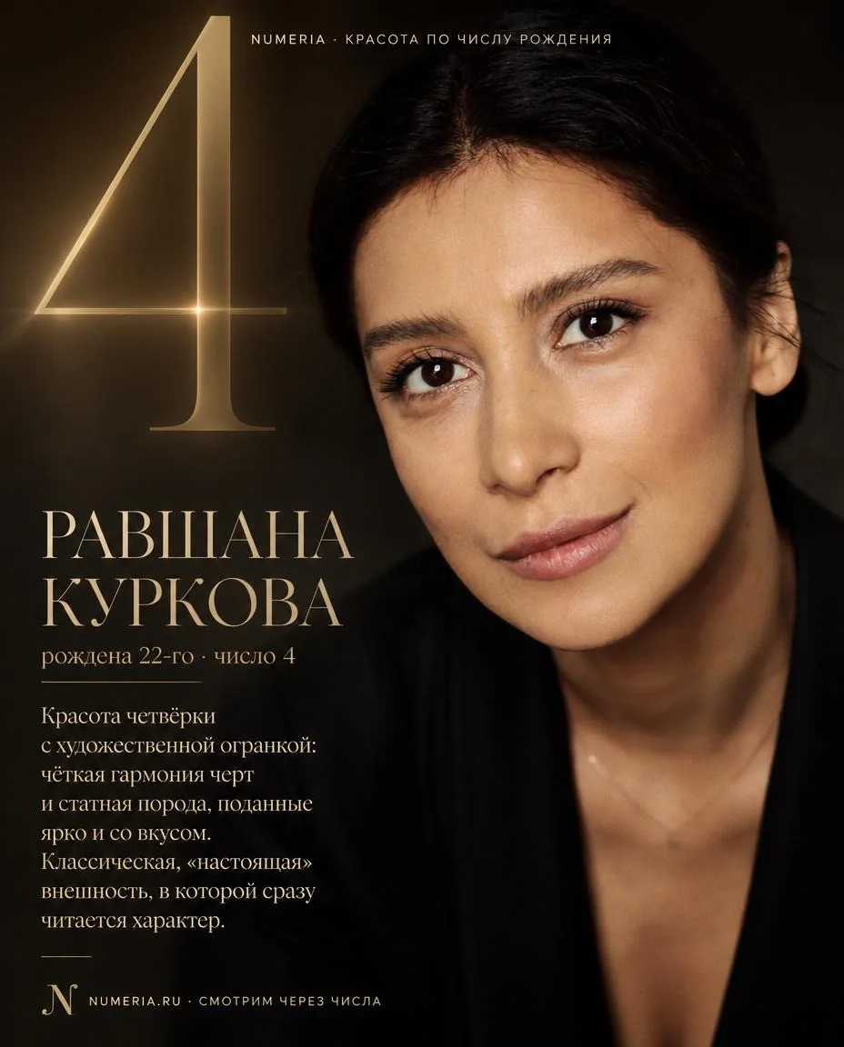 Равшана Куркова — красота числа 4
