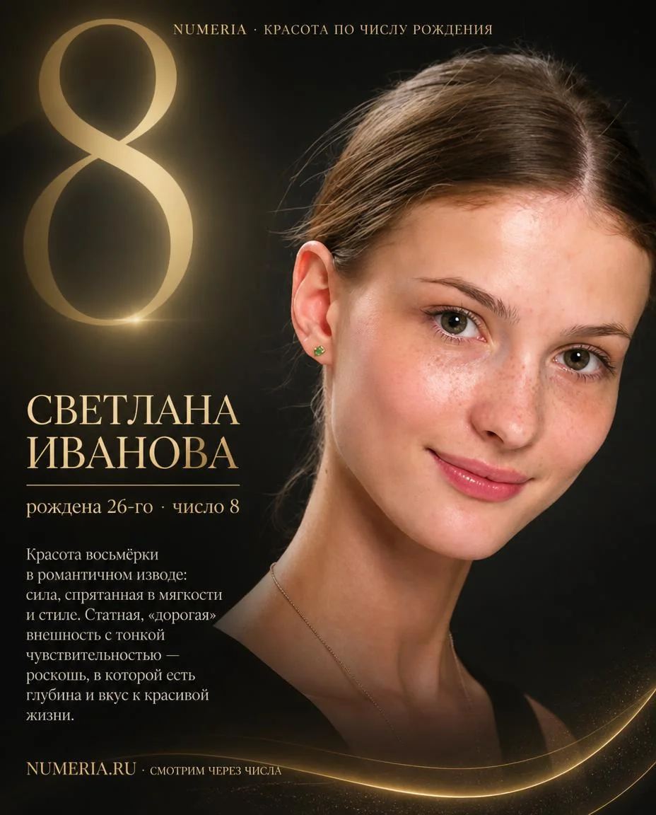 Светлана Иванова — красота числа 8