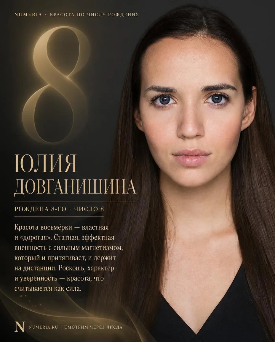 Юлия Довганишина — красота числа 8